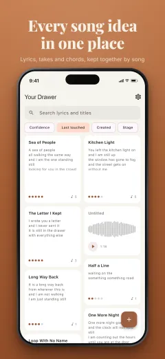 Songwriter's Drawer screenshot 1